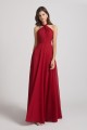 A-Line Chiffon Cross Halter Neckline Bridesmaid Dresses
