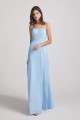 Spaghetti Straps Chiffon Split-side Long Bridesmaid Dresses