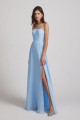 Spaghetti Straps Chiffon Split-side Long Bridesmaid Dresses