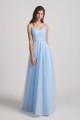 Floor Length Tulle Formal Dresses with Spaghetti Straps