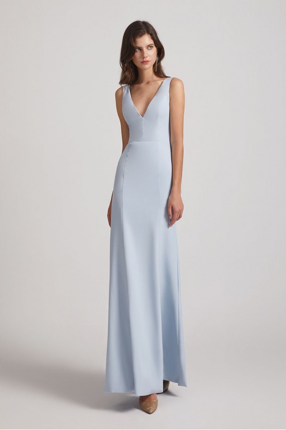 Double V-Neck Bridesmaid Dresses Mermaid Floor Length