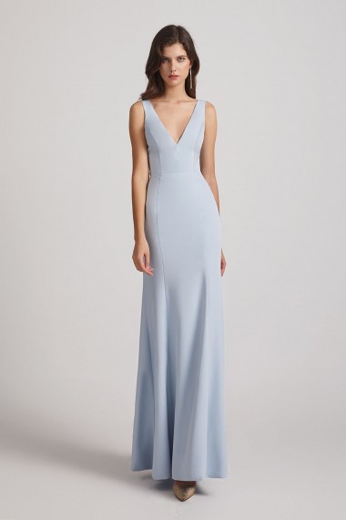 Double V-Neck Bridesmaid Dresses Mermaid Floor Length