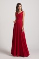 Straps Pleated A-Line Chiffon Sleeveless Bridesmaid Dresses