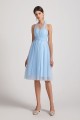 A-Line Short Tulle Sweetheart Bridesmaid Dresses