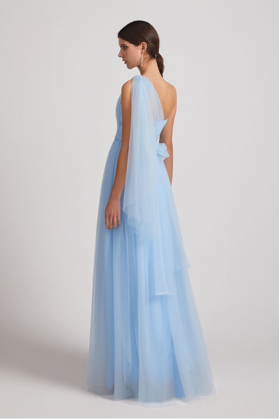 Strapless Sweetheart Long Tulle Bridesmaid Dresses